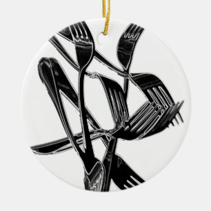 Ornamento De Cerâmica Metálico