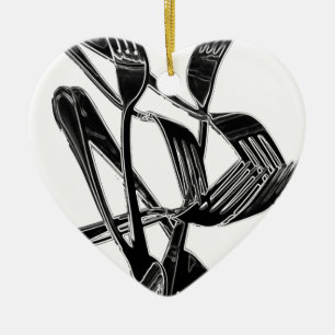 Ornamento De Cerâmica Metálico