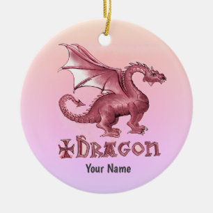 Ornamento De Cerâmica Meu Dragão Vermelho
