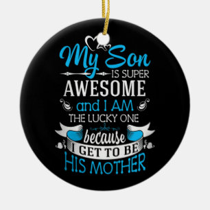 Ornamento De Cerâmica Meu filho é super incrível