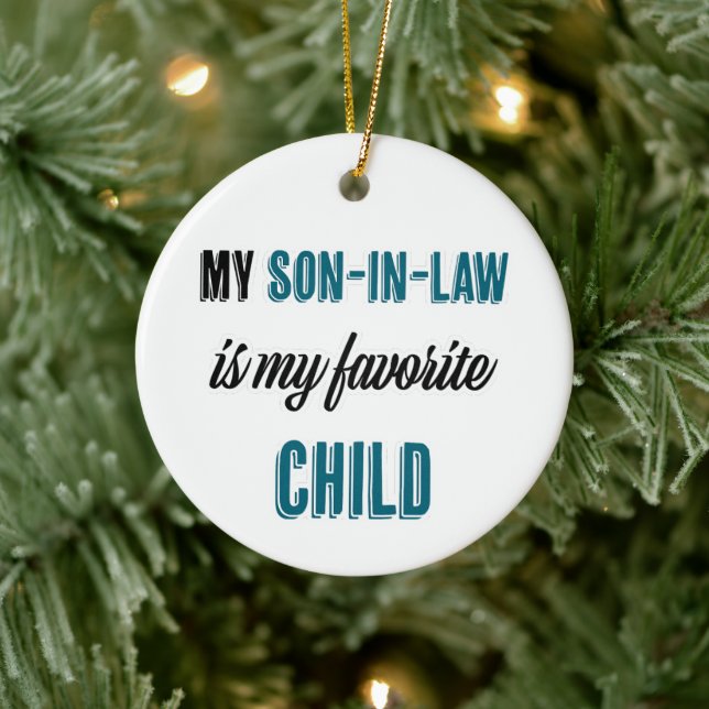 Ornamento De Cerâmica Meu genro é meu filho favorito (Árvore)