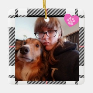 Ornamento De Cerâmica Meu Melhor Amigo Tem Quatro Patas Natal Personaliz
