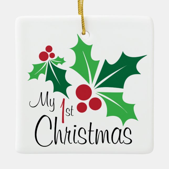 Ornamento De Cerâmica Meu Natal de 1rua (Frente)