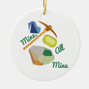 Ornamento De Cerâmica Meu, Todo Meu