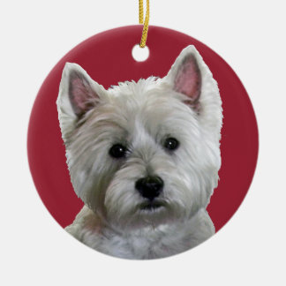 ORNAMENTO DE CERÂMICA MEU WESTIE PERFEITO