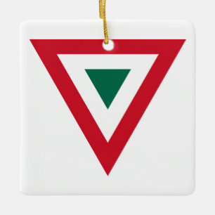 Ornamento De Cerâmica México, país roundano, símbolo do exército