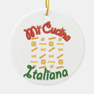 Ornamento De Cerâmica Mi Cucina Italiana