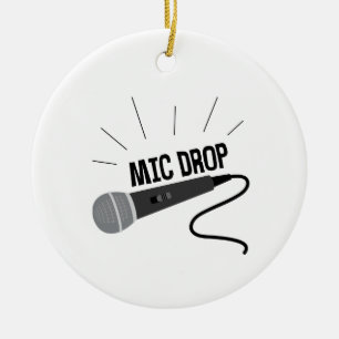 Ornamento De Cerâmica Mic Drop