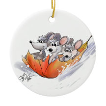 Mic, Mac e Moe's Winter Holiday Ornament