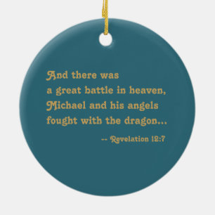 Ornamento De Cerâmica Michael, o Arcanjo (M 010)