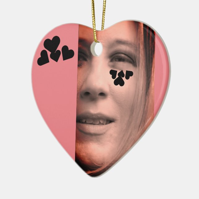 Ornamento De Cerâmica ♥ Michelle Heart Herz ♥ (Esquerda)