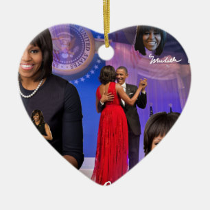Ornamento De Cerâmica Michelle Obama
