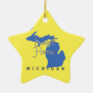 Ornamento De Cerâmica Michigan Home doce