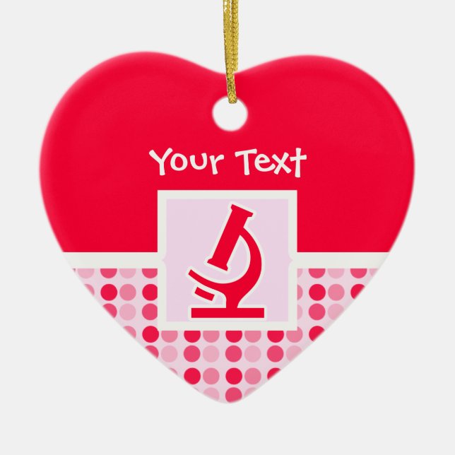 Ornamento De Cerâmica Microscópio bonito (Frente)