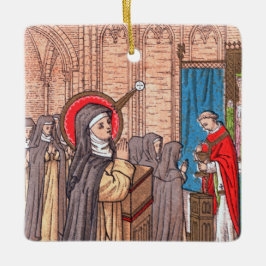 Ornamento De Cerâmica Milagre da Beata Imelda Lambertini (VVP 010)