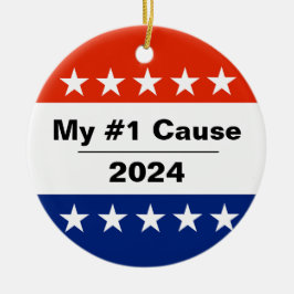 Ornamento De Cerâmica Minha edição eleitoral de 2024