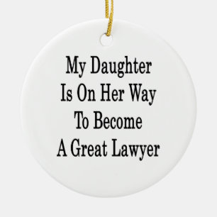 Ornamento De Cerâmica Minha filha está em sua maneira de transformar-se