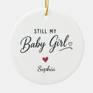 Ornamento De Cerâmica Minha Menina Personalizada