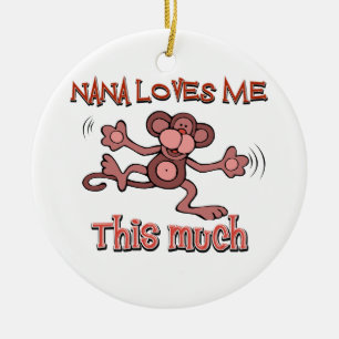 Ornamento De Cerâmica Minha Nana ama-me este muito