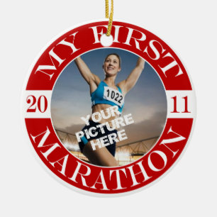 Ornamento De Cerâmica Minha primeira maratona - 2011