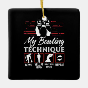 Ornamento De Cerâmica Minha técnica de Boliche