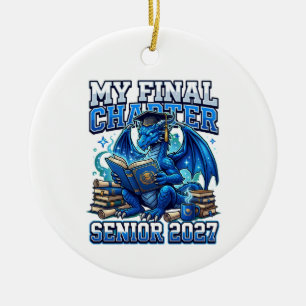 Ornamento De Cerâmica Minha Turma de 2027 Capítulo Final Dragão, Veteran