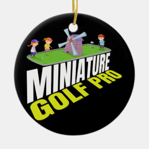 Ornamento De Cerâmica Miniatura Golf Pro I Golfclub Golfer Golf Golf Gol