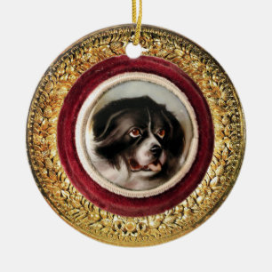 Ornamento De Cerâmica MINIATURE DOG PORTRAITS New Land
