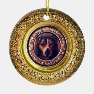 Ornamento De Cerâmica MINIATURE DOG PORTRAVA Tricolor Spaniel