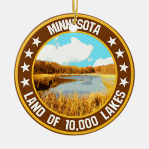 Ornamento De Cerâmica Minnesota