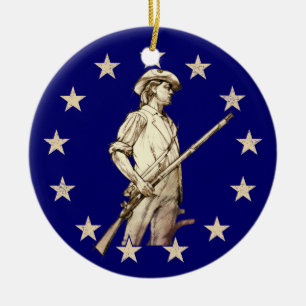 Ornamento De Cerâmica Minuteman da concórdia