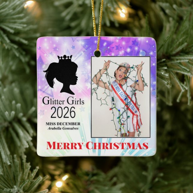 Ornamento De Cerâmica Miss December 2026 Ceramic Ornament (Árvore)