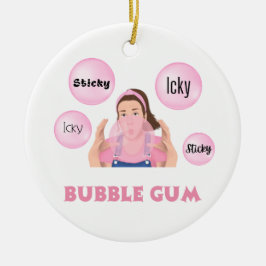Ornamento De Cerâmica Miss Rachel Ornament - Icky Stick, Bubblegum