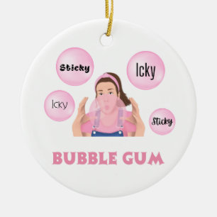 Ornamento De Cerâmica Miss Rachel Ornament - Icky Stick, Bubblegum