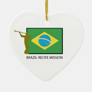 ORNAMENTO DE CERÂMICA MISSÃO LDS DE BRASIL RECIFE