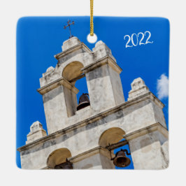 Ornamento De Cerâmica Missão San Juan, San Antonio,