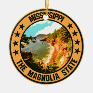 Ornamento De Cerâmica Mississippi