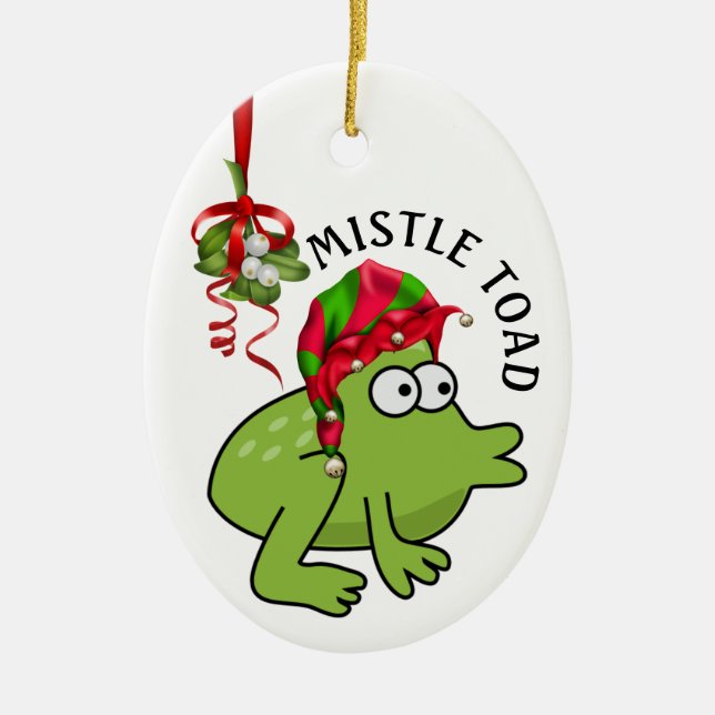 Ornamento De Cerâmica MistleTOAD - Veja Meu Outro Também - (Frente)
