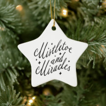Mistletoe & Milagres Estrela de Natal Moderna