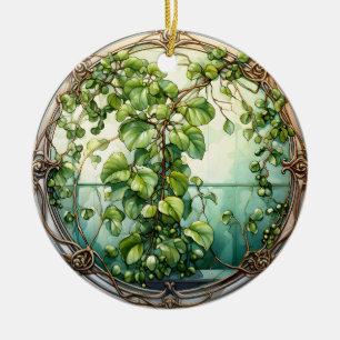 Ornamento De Cerâmica Mistura num Jardim Vitoriano
