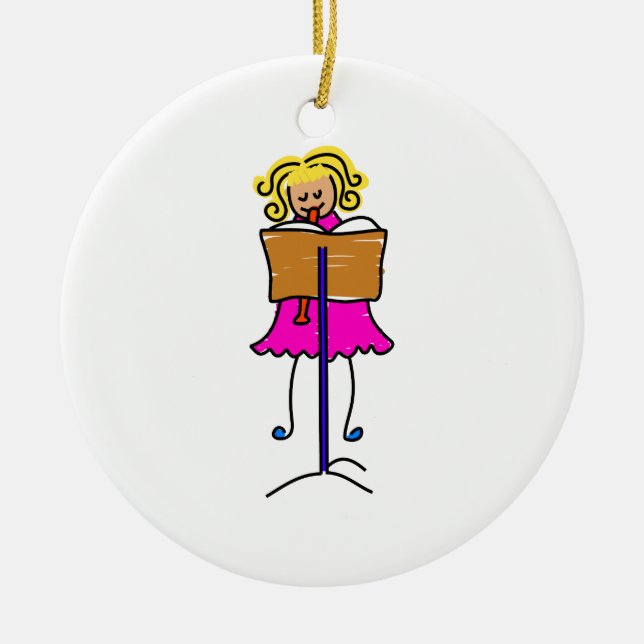 Ornamento De Cerâmica Miúdo do registrador (Frente)