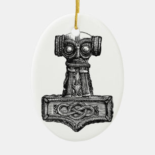 Ornamento De Cerâmica Mjolnir: O martelo do Thor