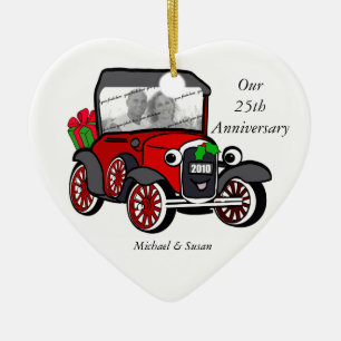 Ornamento De Cerâmica Modelo A Fotografia Natal