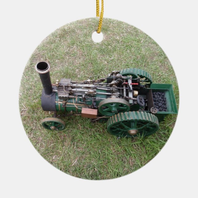 Ornamento De Cerâmica Modelo de Motor de Tração (Frente)