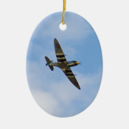 Ornamento De Cerâmica Modelo do Spitfire MK IX MK923