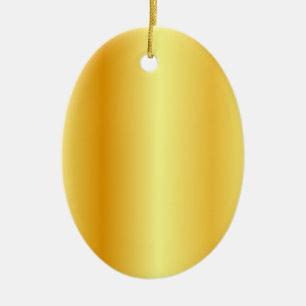 Ornamento De Cerâmica Modelo Vazio Personalizado Exame Metálico Dourado