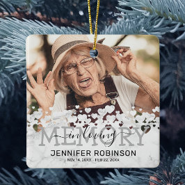 Ornamento De Cerâmica Modern Marble No Amor Memória Fotomia