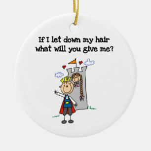 Ornamento De Cerâmica Modern Rapunzel