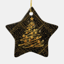 Moderno, Árvore de Natal, Padrão de Cruz Preto Dou