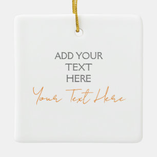 Ornamento De Cerâmica Moderno Minimalista Simples Personalizado Adiciona